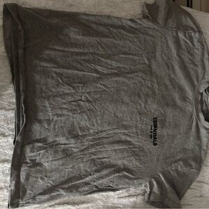 Essentials Gray Short Sleeve Tee Casual Comfort